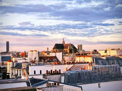 Location studio duplex somptueux vue exceptionnelle Paris Centre